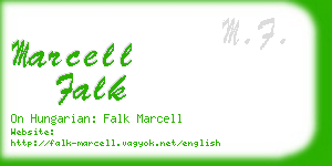 marcell falk business card